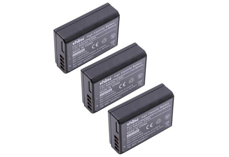 vhbw Ersatz für Canon LP-E10 für Kamera-Akku Li-Ion 800 mAh (7,2 V) von vhbw