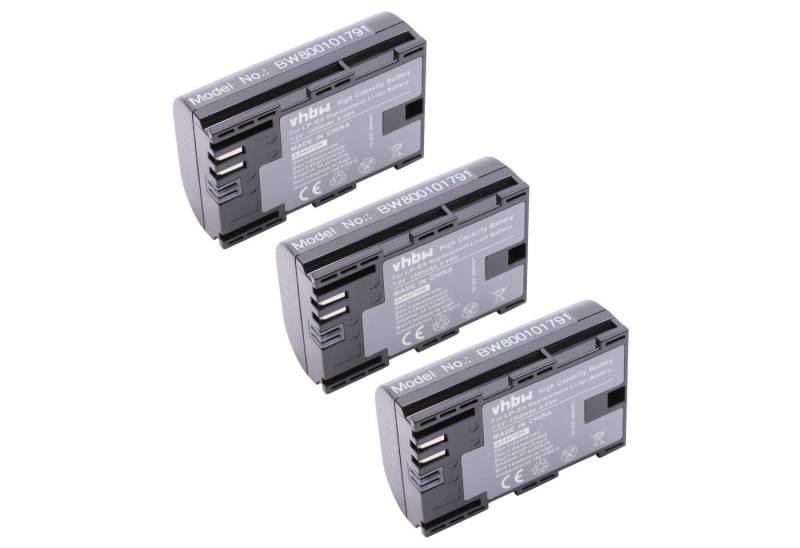 vhbw Ersatz für Canon LP-E6 für Digitalkamera (1300 mAh, 7,4 V, Li-Ion) Kamera-Akku Li-Ion 1300 mAh von vhbw