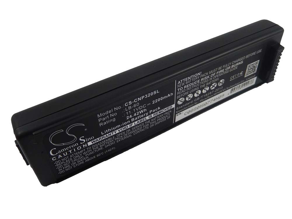 vhbw Ersatz für Canon QK1-2505-DB01-05, 2446B003, LB-60, K30274 für Drucker Akku Li-Ion 2200 mAh vhbw Ersatz für Canon QK1-2505-DB01-05, 2446B003, LB-60, K30274 für Drucker Akku Li-Ion 2200 mAh von vhbw