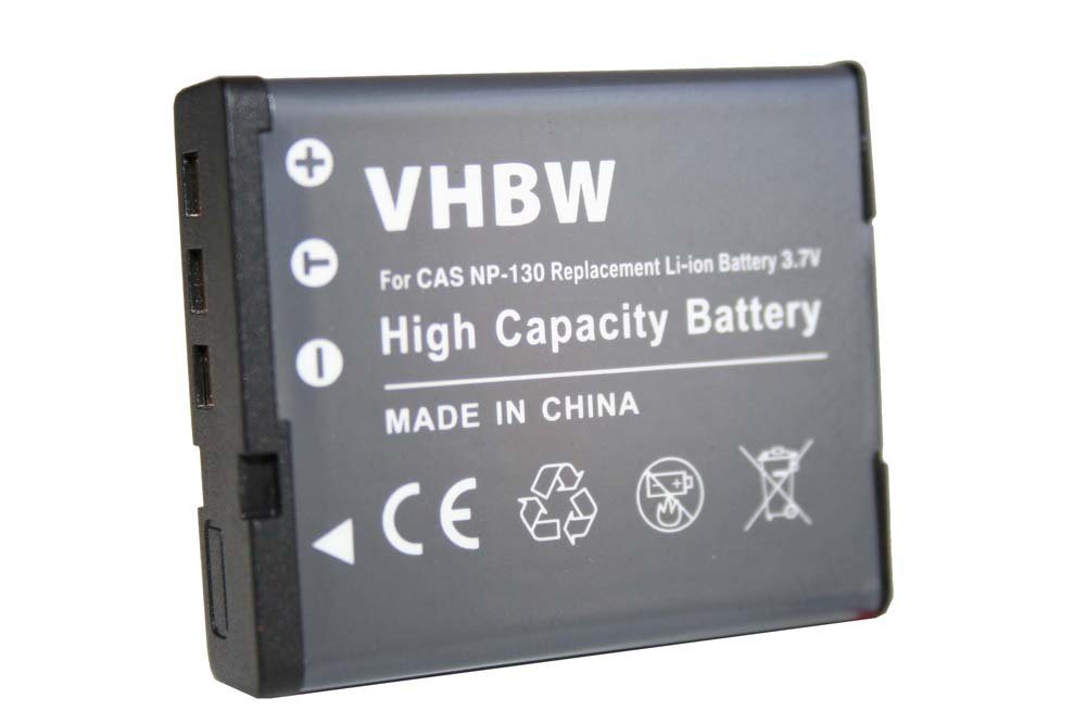 vhbw passend für Casio Exilim EX-ZR1000WE, EX-ZR100BK, EX-ZR100WE, Kamera-Akku Li-Ion 1100 mAh von vhbw
