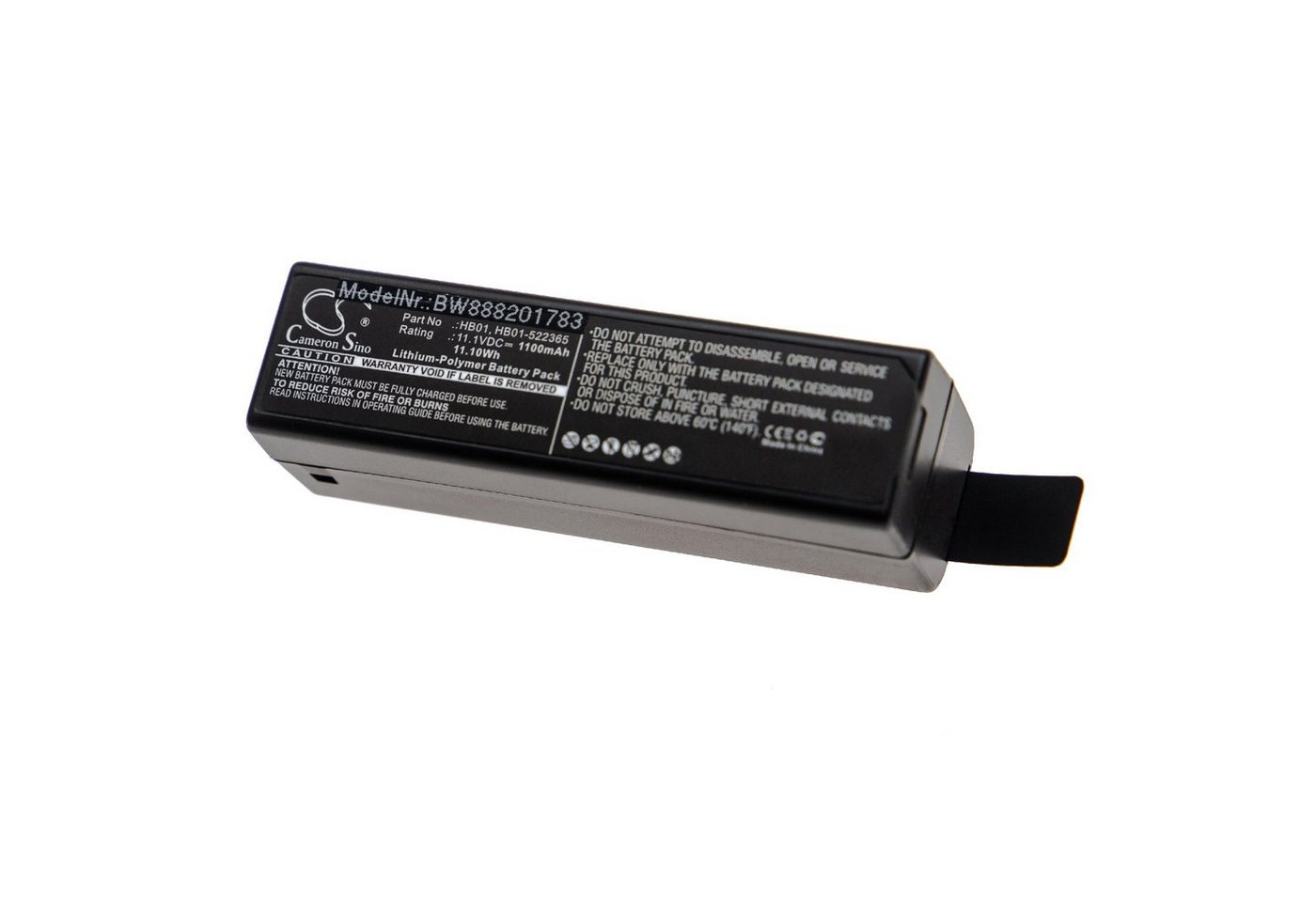 vhbw Ersatz für DJI HB01, HB01-522365 für Kamera (1100 mAh, 11,1 V, Kamera-Akku Li-Polymer 1100 mAh von vhbw