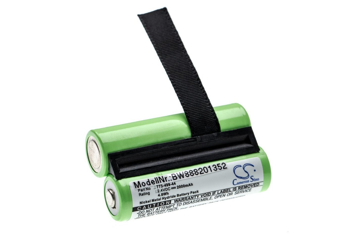 vhbw Ersatz für Demag 773-499-44 für Fernbedienung (2000 mAh, 2,4 V, NiMH) Akku NiMH 2000 mAh von vhbw