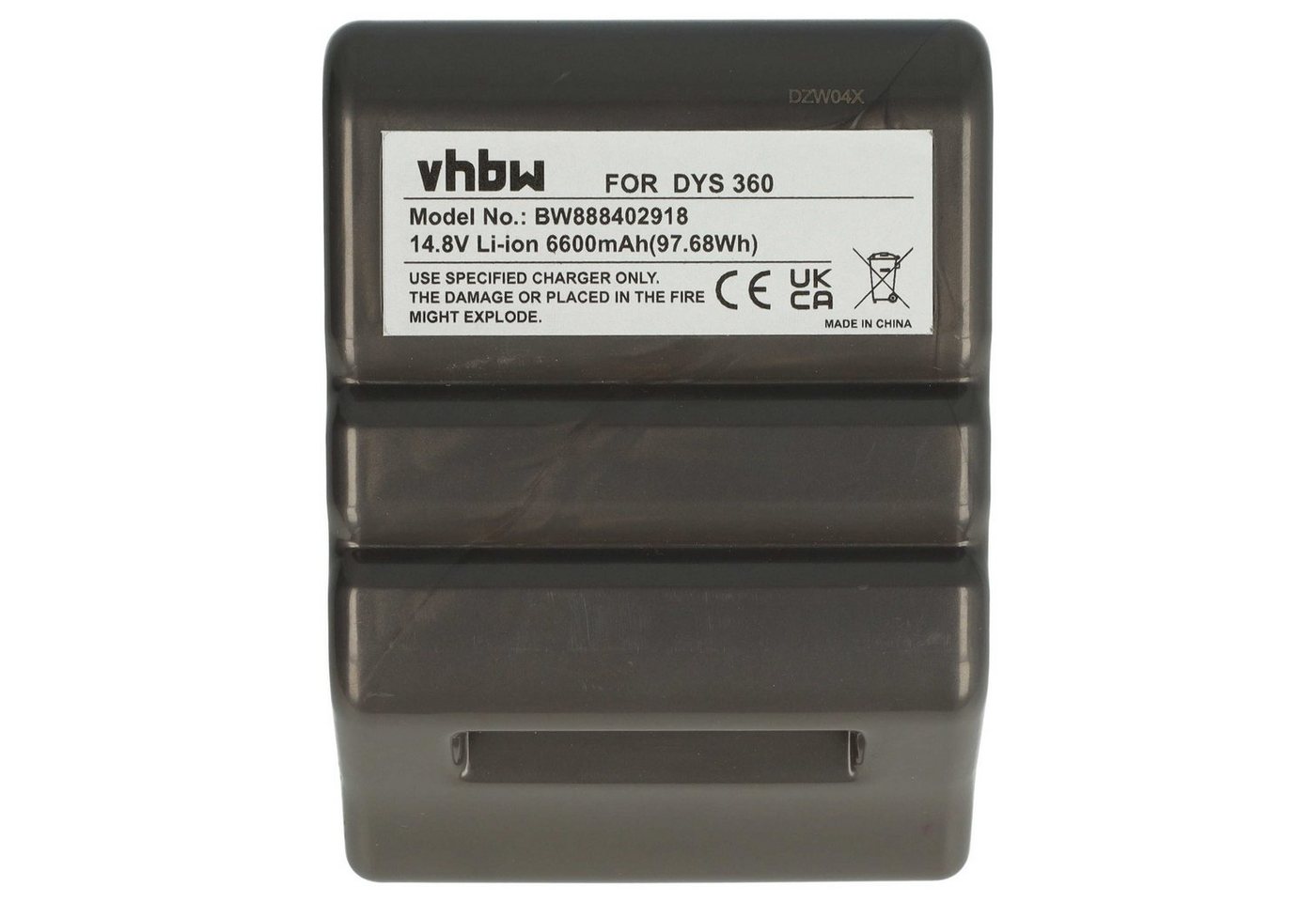 vhbw Ersatz für Dyson 970049-01, 968734-02 für Staubsauger-Akku Li-Ion 6600 mAh (14,8 V) von vhbw
