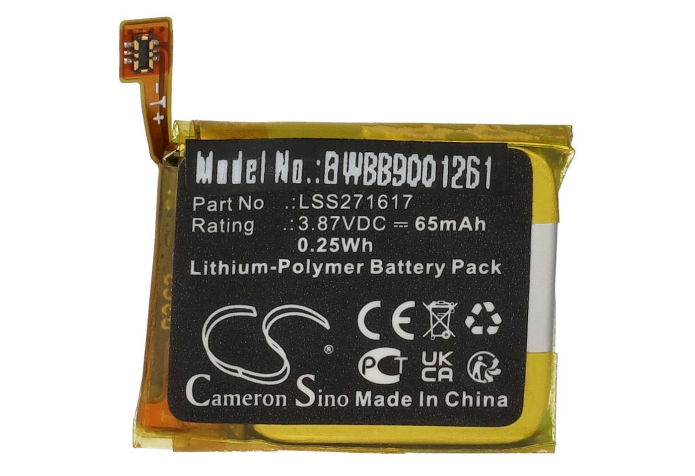 vhbw Ersatz für Fitbit LSS271617 für Smartwatch (65 mAh, 3,87 V, Akku Li-Polymer 65 mAh vhbw Ersatz für Fitbit LSS271617 für Smartwatch (65 mAh, 3,87 V, Akku Li-Polymer 65 mAh von vhbw
