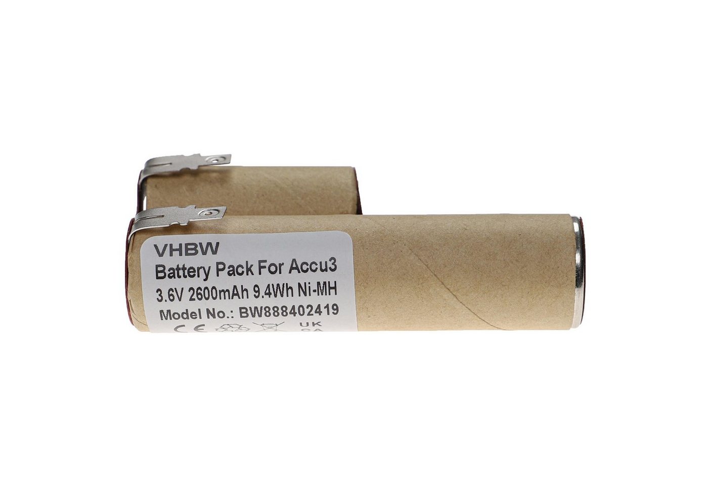 vhbw Ersatz für Gardena Accu3 für Akku NiMH 2600 mAh (3,6 V) von vhbw