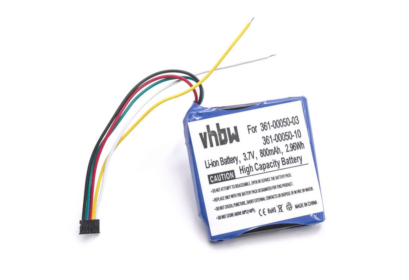 vhbw Ersatz für Garmin 361-00050-03, 361-00050-10 für Akku Li-Ion 800 mAh (3,7 V) von vhbw