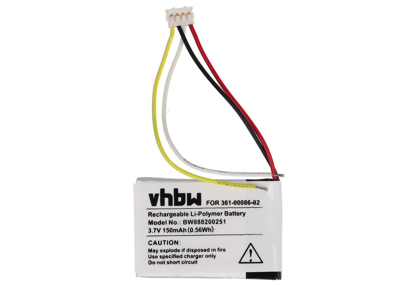 vhbw Ersatz für Garmin 361-00086-02, 6ES142148 für Akku Li-Polymer 150 mAh (3,7 V) von vhbw