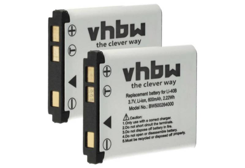 vhbw passend für Instax 90 Mini Neo Classic Kamera / Foto / Kompaktkamera Kamera-Akku Li-Ion 600 mAh von vhbw