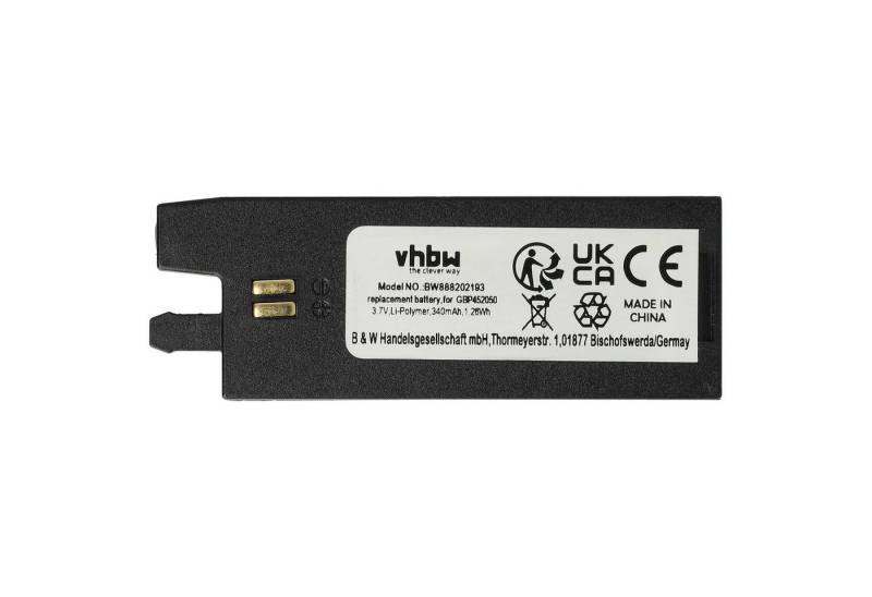 vhbw Ersatz für Gibson GBP452050 für E-Gitarre Stimmgerät, automatisches Akku Li-Polymer 340 mAh von vhbw