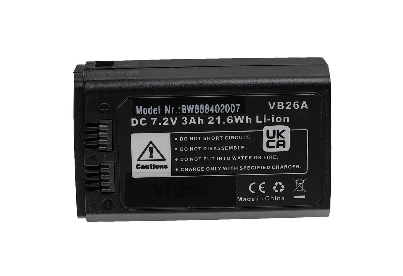 vhbw Ersatz für Godox VB26A, VB26 für Blitzgerät / Kamera (3000 mAh, 7,2 V, Akku Li-Ion 3000 mAh von vhbw