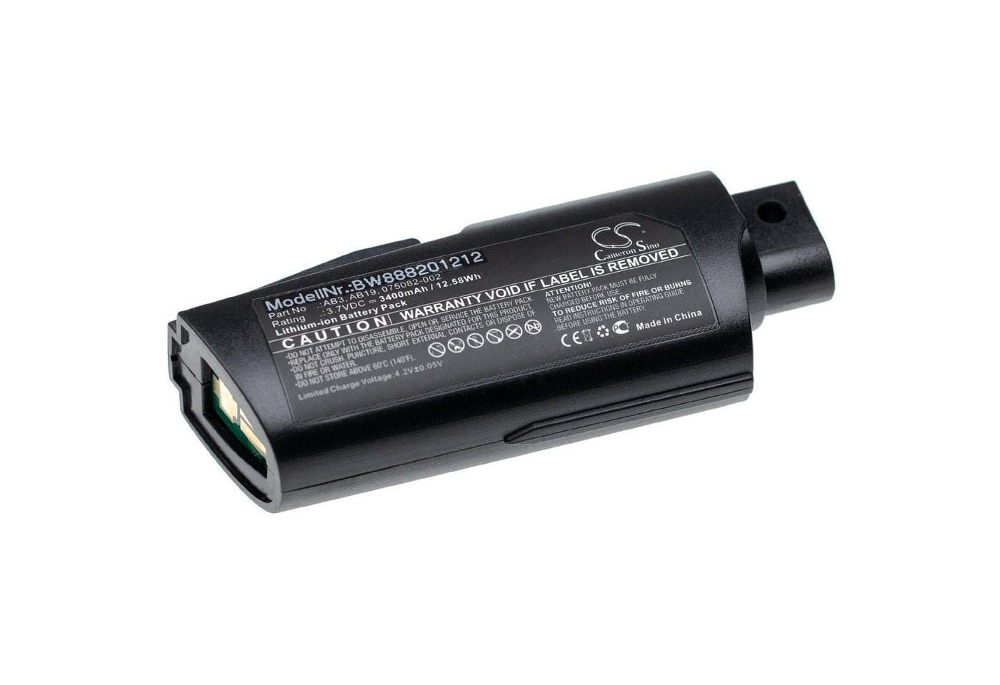 vhbw Ersatz für Intermec AB19, 075082-002, AB3 für Business & Industrie & Akku Li-Ion 3400 mAh von vhbw