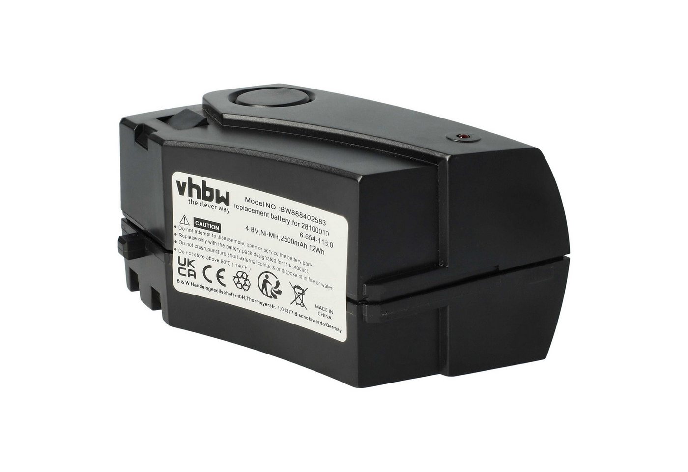 vhbw Ersatz für Kärcher GP 160SCHE, 1.258-505.0, 28100010, 6.654-118.0 für Staubsauger-Akku NiMH 2500 mAh von vhbw