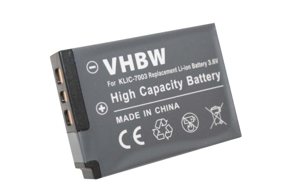 vhbw Ersatz für Kodak Klic-7003 für Foto / Kompaktkamera (700 mAh, 3,6 V, Kamera-Akku Li-Ion 700 mAh von vhbw