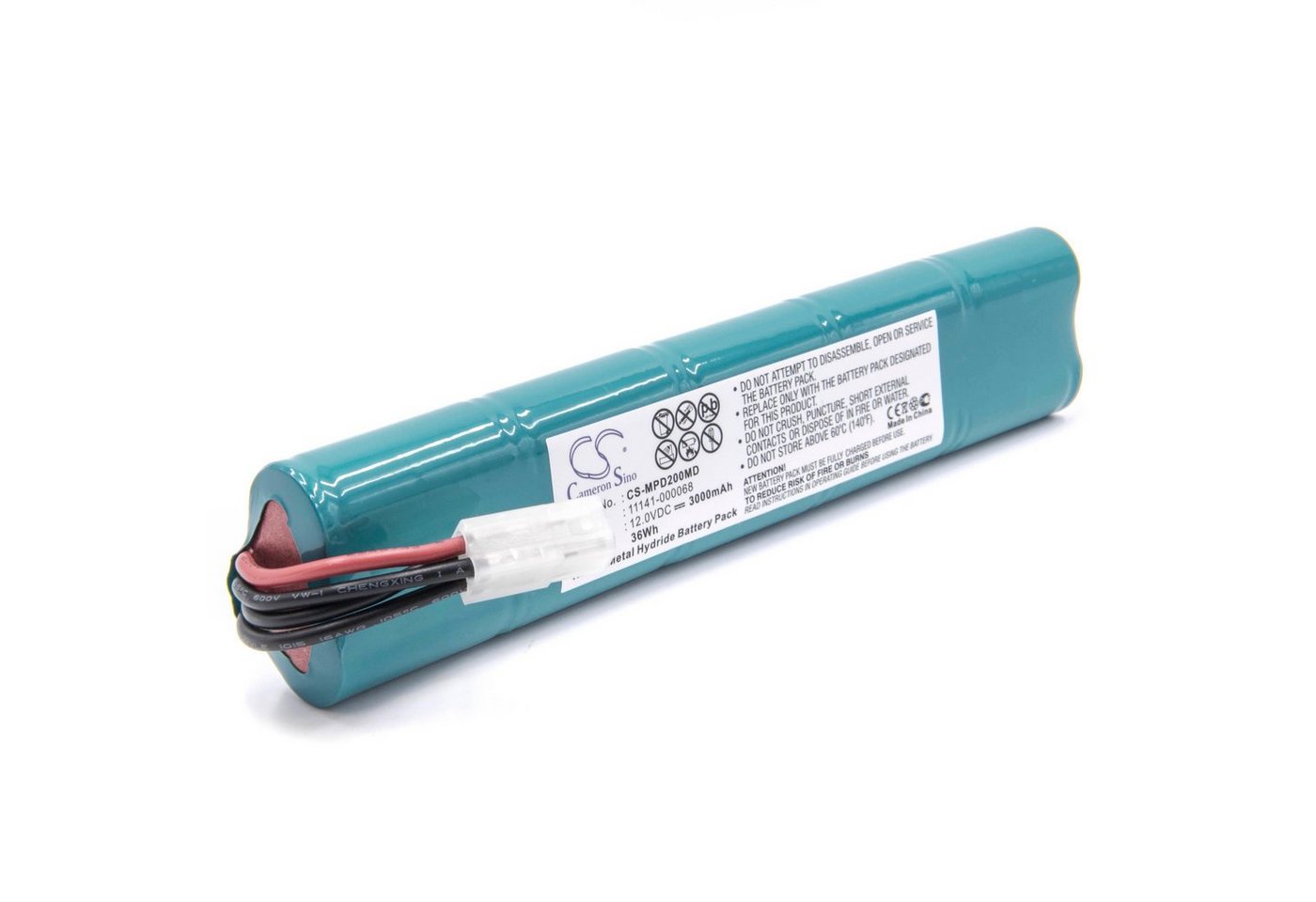 vhbw Ersatz für Medtronic 3200497-000, 10HR-SCU, 3200497-001, 14200330 für Akku NiMH 3000 mAh (12 V) von vhbw