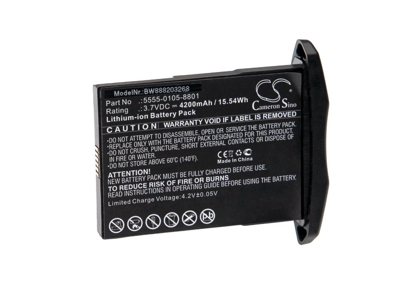 vhbw Ersatz für NCR Orderman 5555-0105-8801 für Akku Li-Ion 4200 mAh (3,7 V) von vhbw