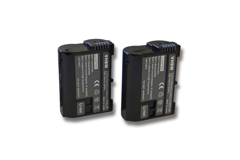 vhbw Ersatz für Nikon EN-EL15, EN-EL15b, EN-EL15A, EN-EL15c für Kamera-Akku Li-Ion 2000 mAh von vhbw