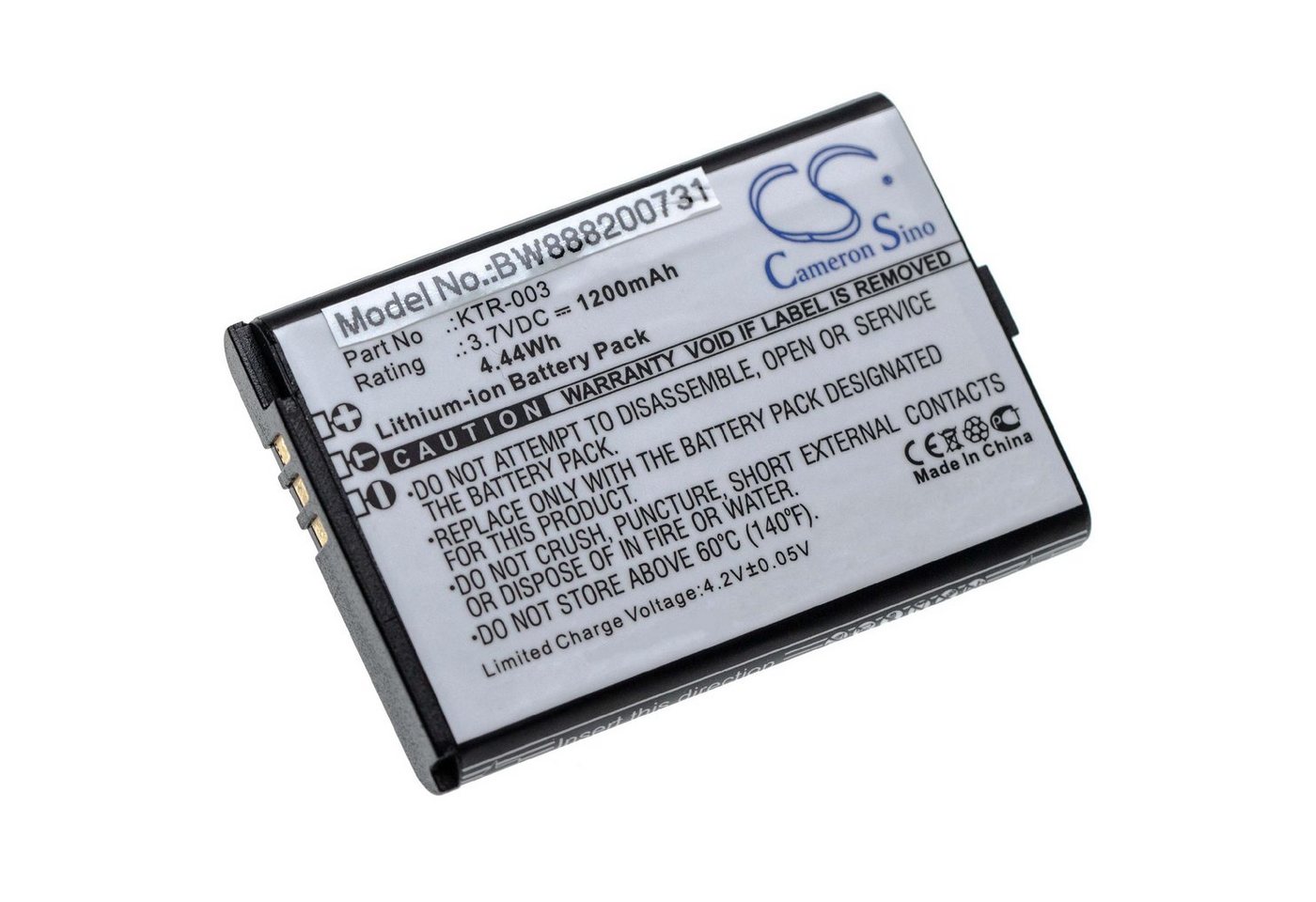 vhbw Ersatz für Nintendo KTR-003 für Akku Li-Ion 1200 mAh (3,7 V) von vhbw