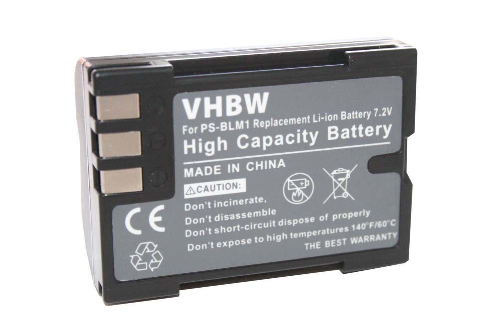 vhbw Ersatz für Olympus PS-BLM1 für Kamera / Camcorder Digital (1200 mAh, Kamera-Akku Li-Ion 1200 mAh von vhbw