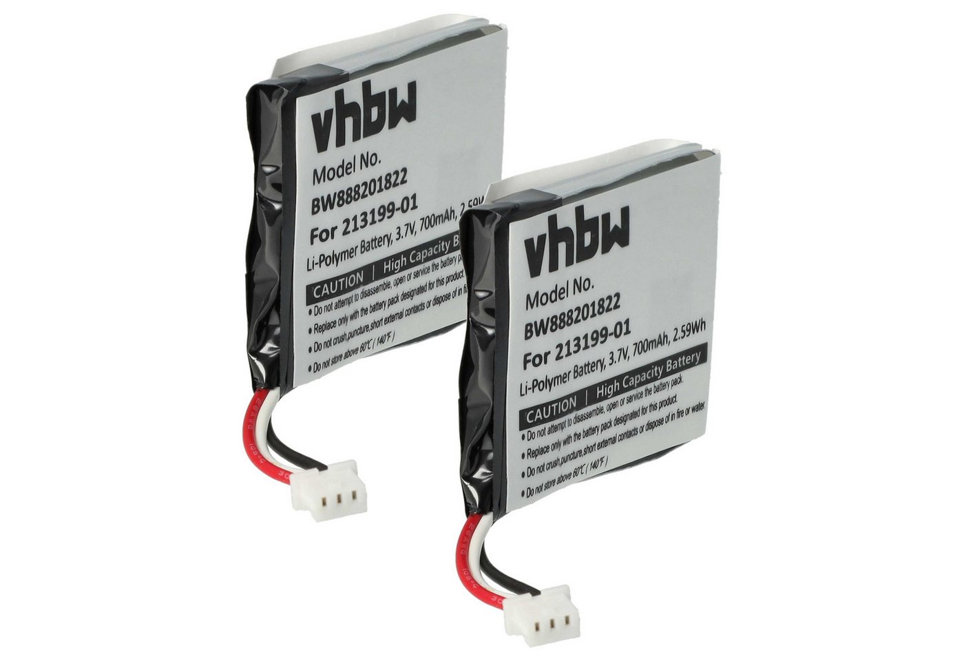 vhbw Ersatz für Plantronics 213199-01 für Kopfhörer (650 mAh, 3,7 V, Akku Li-Polymer 650 mAh vhbw Ersatz für Plantronics 213199-01 für Kopfhörer (650 mAh, 3,7 V, Akku Li-Polymer 650 mAh von vhbw