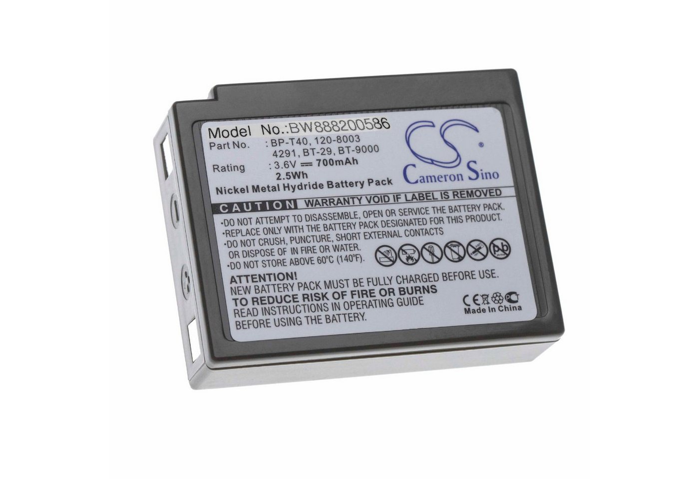 vhbw Ersatz für RadioShack 120-8003 für Akku NiMH 700 mAh (3,6 V) von vhbw