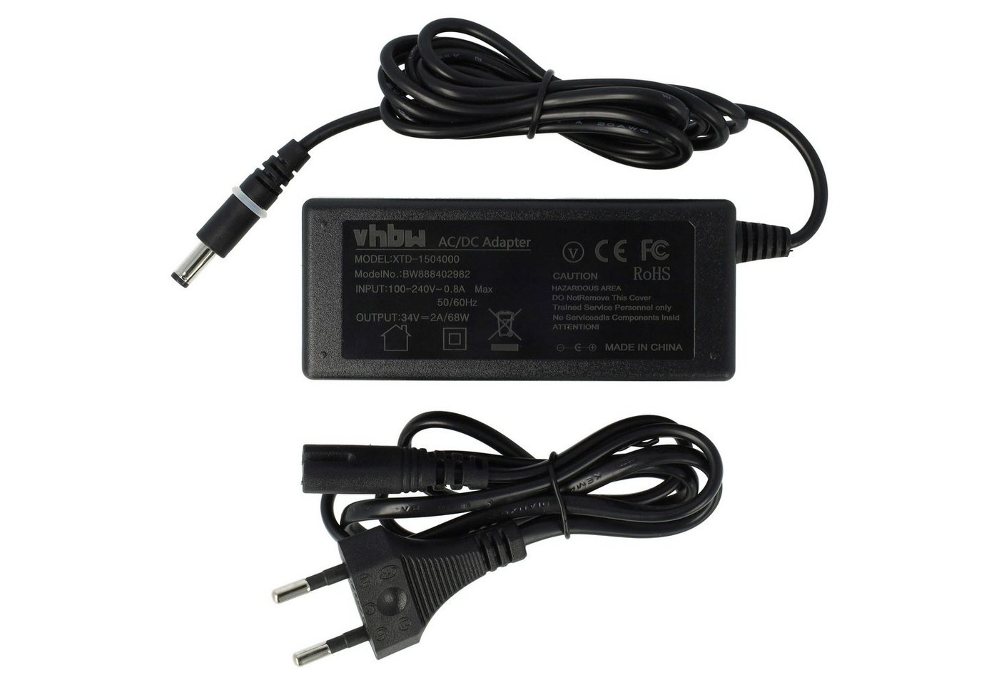 vhbw Ersatz für Robomow PowerBox 2A, PWS0016R für Rasenmäher / Mähroboter Netzteil von vhbw