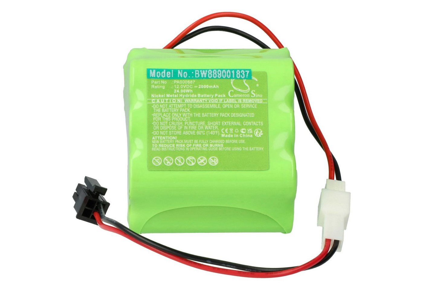 vhbw Ersatz für Roma PA000687 für Akku NiMH 2000 mAh (12 V) von vhbw