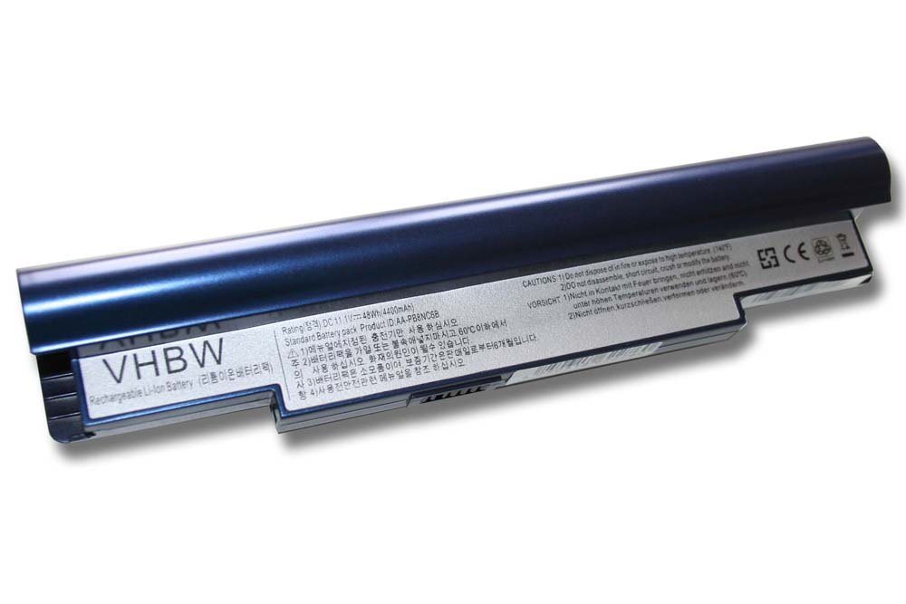 vhbw Ersatz für Samsung, AA-PB8NC6B, AA-PB8NC6M für Laptop-Akku Li-Ion 4400 mAh (11,1 V) von vhbw