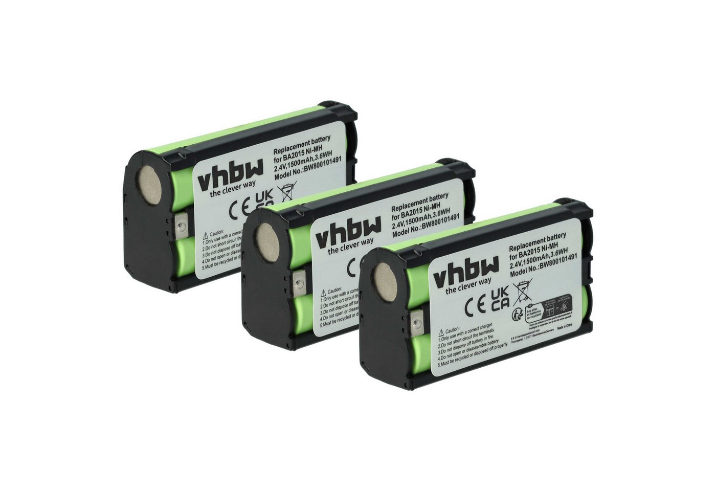 vhbw Ersatz für Sennheiser BA2015, BA-2015 für Kopfhörer (1500 mAh, 2,4 V, Akku NiMH 1500 mAh vhbw Ersatz für Sennheiser BA2015, BA-2015 für Kopfhörer (1500 mAh, 2,4 V, Akku NiMH 1500 mAh von vhbw