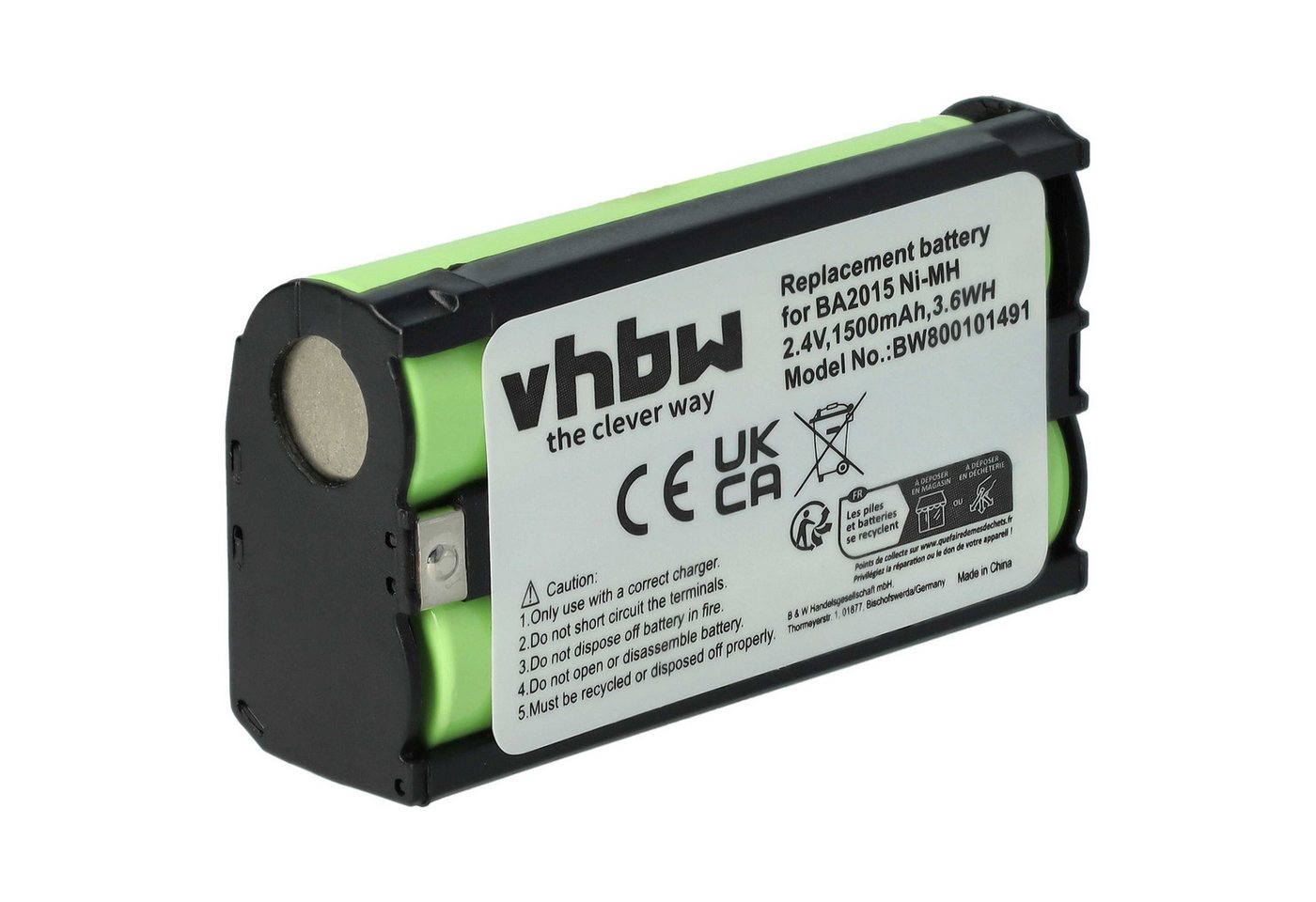 vhbw Ersatz für Sennheiser BA2015, BA-2015 für Kopfhörer (1500 mAh, 2,4 V, Akku NiMH 1500 mAh vhbw Ersatz für Sennheiser BA2015, BA-2015 für Kopfhörer (1500 mAh, 2,4 V, Akku NiMH 1500 mAh von vhbw