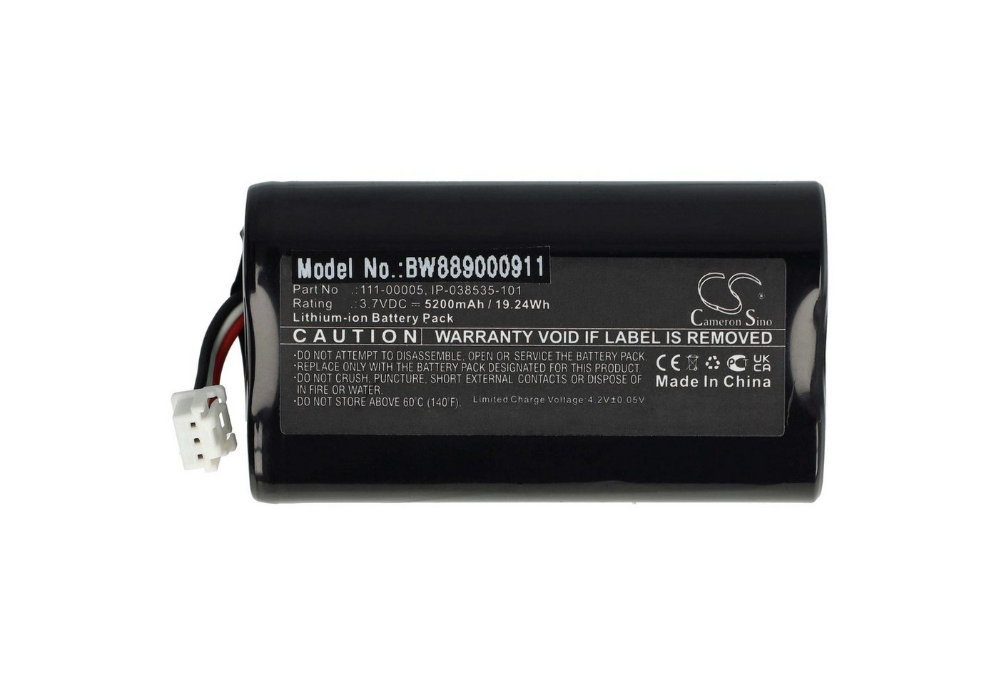 vhbw Ersatz für Sonos IP-038535-101, 111-00005 für Lautsprecher (5200 mAh, Akku Li-Ion 5200 mAh von vhbw