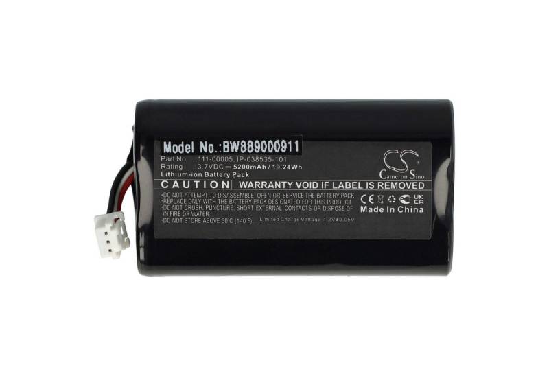 vhbw Ersatz für Sonos IP-038535-101, 111-00005 für Lautsprecher (5200 mAh, Akku Li-Ion 5200 mAh von vhbw