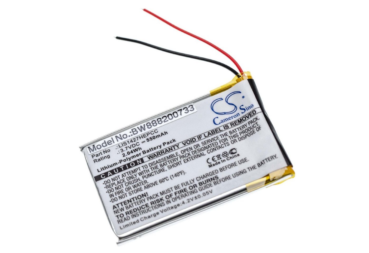 vhbw Ersatz für Sony LIS1427NHPCC, LIS1427HNPCS für Kopfhörer (550 mAh, 3,7 Akku Li-Polymer 550 mAh vhbw Ersatz für Sony LIS1427NHPCC, LIS1427HNPCS für Kopfhörer (550 mAh, 3,7 Akku Li-Polymer 550 mAh von vhbw