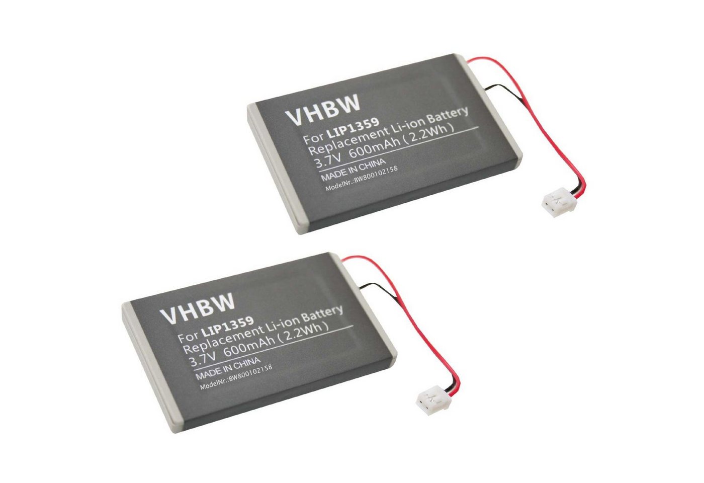 vhbw Ersatz für Sony Lip1359, Lip1859, Lip1472 für Akku Li-Ion 600 mAh (3,7 V) von vhbw