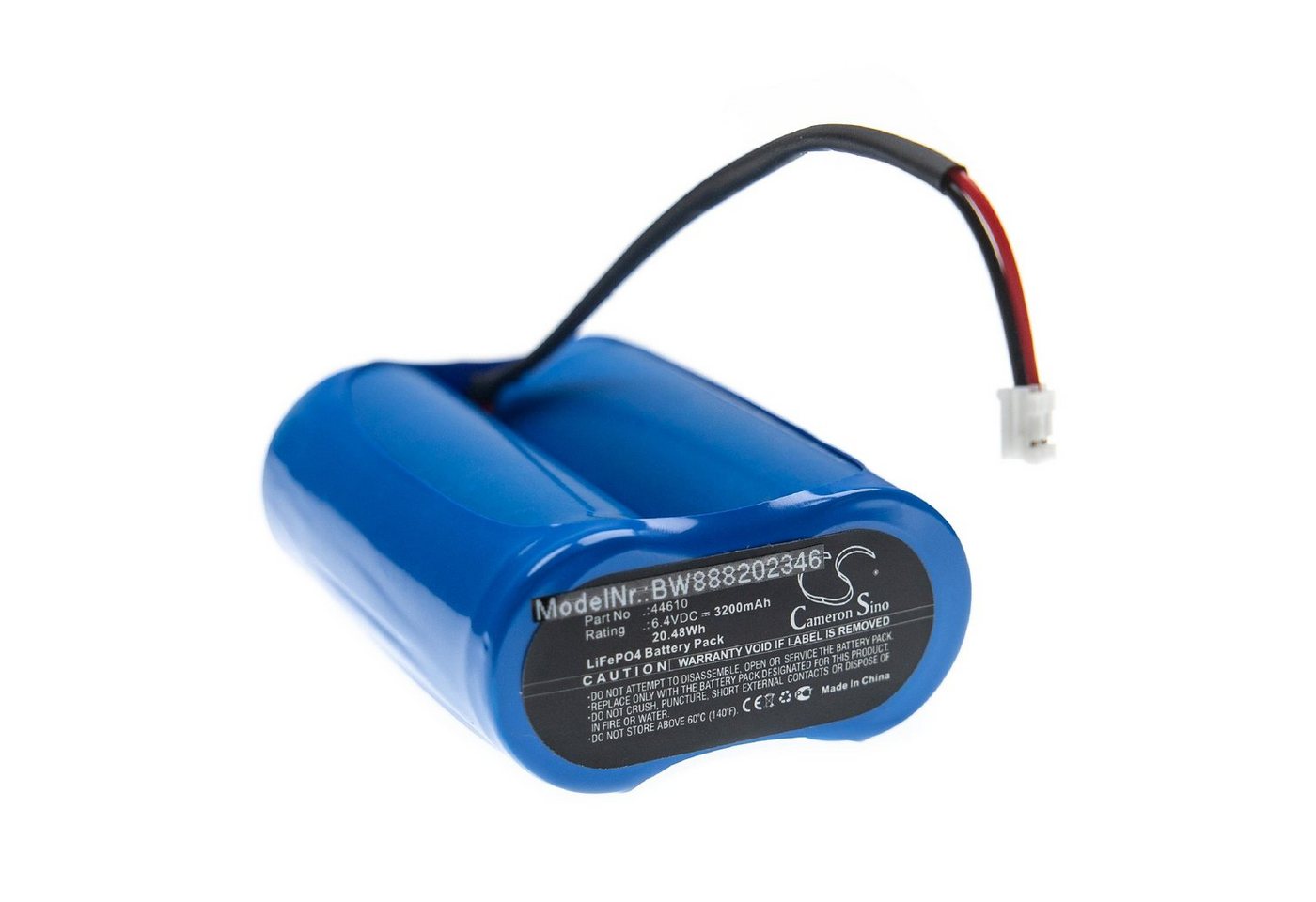 vhbw Ersatz für Streamlight 44610 für Akku LiFePO4 3200 mAh (6,4 V) von vhbw