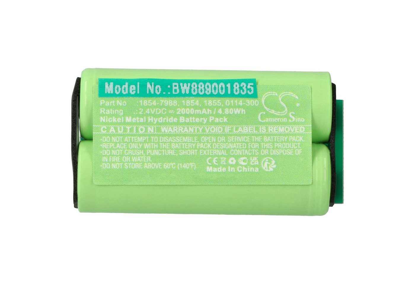 vhbw Ersatz für Wahl 1854-7988, 0114-300, 1855, 1854 für Rasierer (2000 Akku NiMH 2000 mAh von vhbw