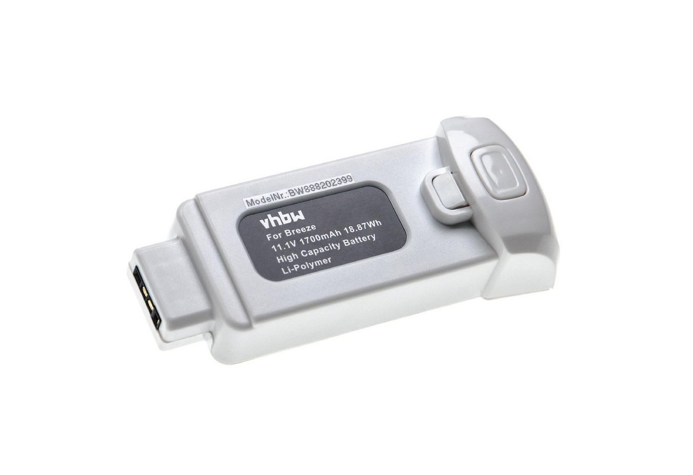 vhbw Ersatz für Yuneec FCA105001 für Modellbau Drohne (1700 mAh, 11,1 V, Drohnen-Akku Li-Polymer 1700 mAh von vhbw