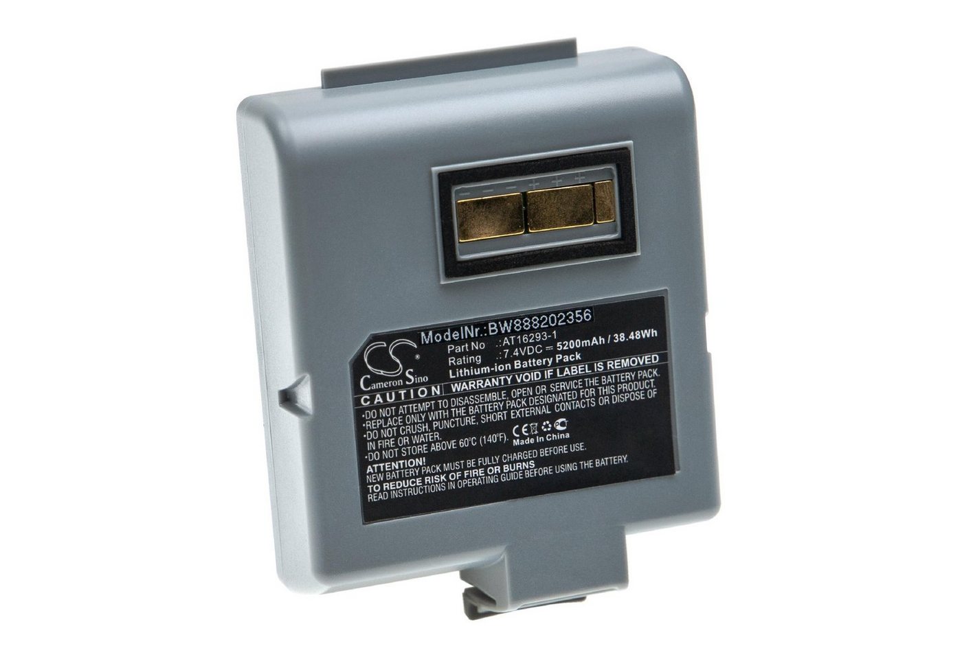 vhbw Ersatz für Zebra AT16293-1 für Drucker & Kopierer Etikettendrucker Akku Li-Ion 5200 mAh von vhbw
