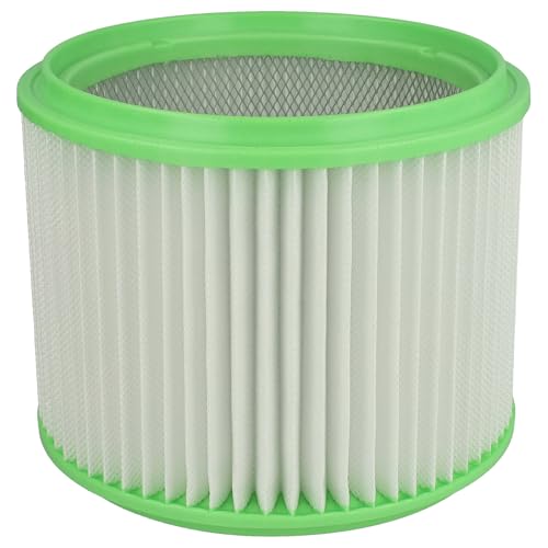 vhbw Faltenfilter kompatibel mit Gisowatt Faustino, Faustino INOX, Faustino Elle Staubsauger - Filter, Patronenfilter, weiß grün von vhbw