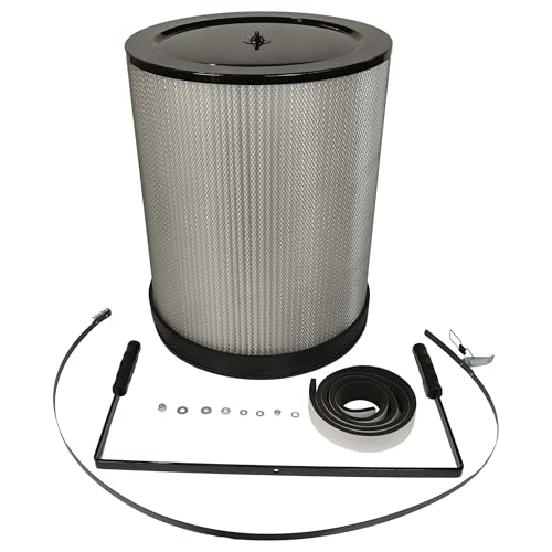 vhbw Feinstaubfilter Ersatz für BAMATO CF3 für Absauganlage - Feinstaub-Filterpatrone mit Reinigungsbürste von vhbw
