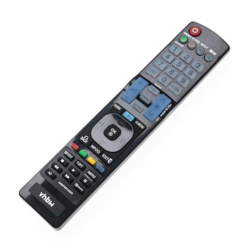 vhbw Fernbedienung kompatibel mit LG 42PW451T-ZD, 42PW451-ZD, 47LK950U Heimkino-Anlage, Fernseher, Hi-Fi-System - Multifunktionsfernbedienung vhbw Fernbedienung kompatibel mit LG 42PW451T-ZD, 42PW451-ZD, 47LK950U Heimkino-Anlage, Fernseher, Hi-Fi-System - Multifunktionsfernbedienung von vhbw