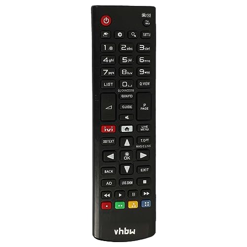 vhbw Fernbedienung kompatibel mit LG 43LJ594V, 43UJ630V, 55UJ630V, 65UJ634V, 28MT49S-PZ, 49UJ651V Fernseher, TV - Ersatzfernbedienung vhbw Fernbedienung kompatibel mit LG 43LJ594V, 43UJ630V, 55UJ630V, 65UJ634V, 28MT49S-PZ, 49UJ651V Fernseher, TV - Ersatzfernbedienung von vhbw