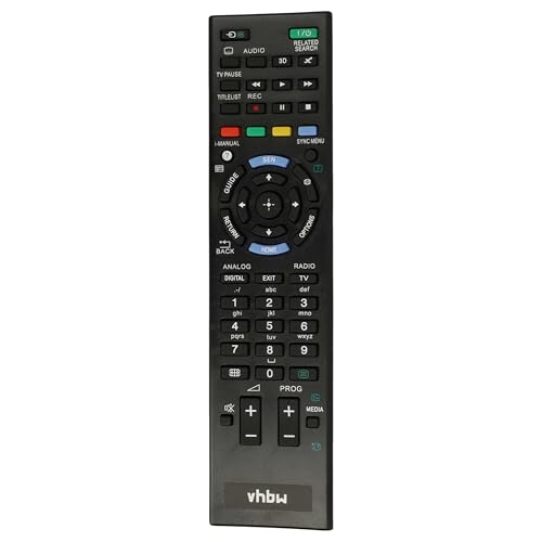 vhbw Fernbedienung kompatibel mit Sony KDL-55W805A, KDL-55W807A Fernseher, TV - Ersatzfernbedienung von vhbw