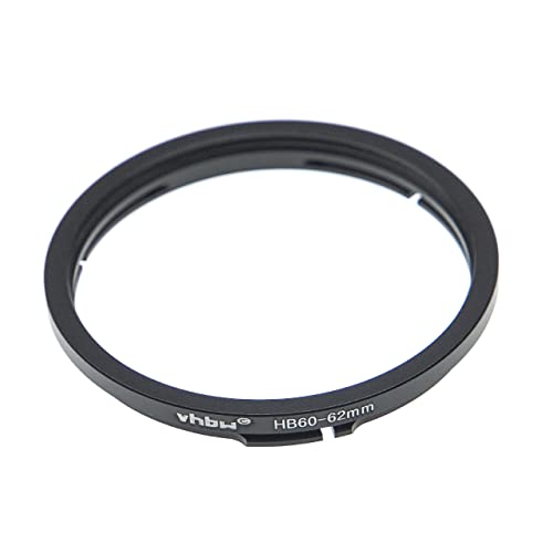 vhbw Filter-Adapterring 62mm kompatibel mit Hasselblad B60 Bajonett Kamera, Digitalkamera Objektive - matt-schwarz von vhbw