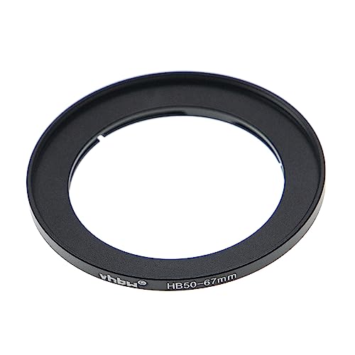 vhbw Filter-Adapterring 67mm kompatibel mit Hasselblad B50 Bajonett Kamera, Digitalkamera Objektive - matt-schwarz von vhbw