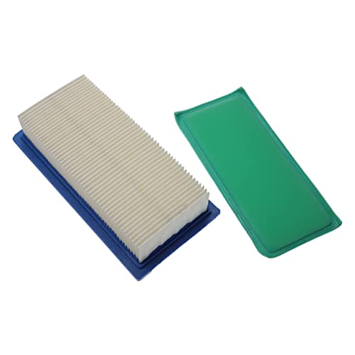 vhbw Filter-Set Ersatz für Briggs & Stratton 93400, 491384 für Rasenmäher-Motor - 2x Ersatz-Filter (1x Luftfilter, 1x Vorfilter) von vhbw