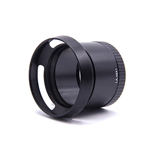 vhbw Filteradapter 49mm kompatibel mit Leica X1, X2 Kamera, Digitalkamera Objektive - schwarz in Tubusform von vhbw