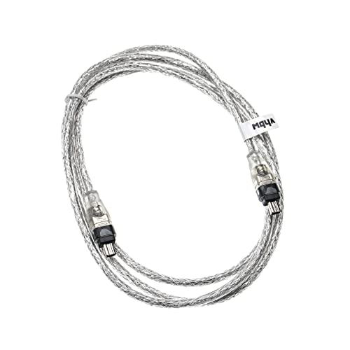 vhbw FireWire Kabel für FireWire Geräten, zum Anschluss an Computer u.a. - IEEE 1394, 4 Polig auf 4 Polig, 2m von vhbw