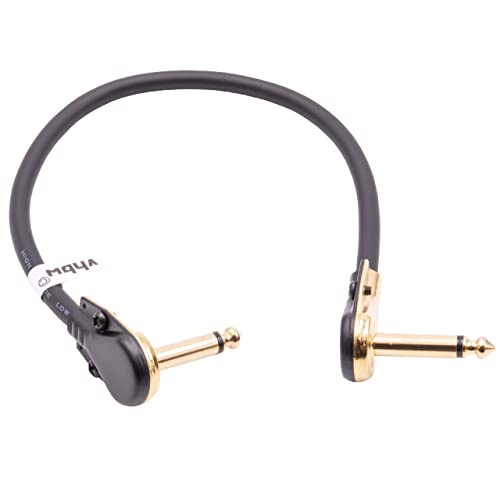 vhbw Gitarren-Patchkabel 30cm Klinke Kabel kompatibel mit Effektpedale - Klinkenpatchkabel mit 6,35mm Klinkenstecker, gewinkelt, Gold/schwarz vhbw Gitarren-Patchkabel 30cm Klinke Kabel kompatibel mit Effektpedale - Klinkenpatchkabel mit 6,35mm Klinkenstecker, gewinkelt, Gold/schwarz von vhbw