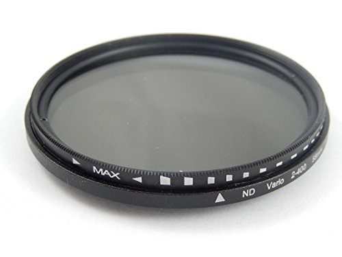 vhbw Graufilter ND-Filter ND-Fader variabel ND2-400 55 mm kompatibel mit Digitalkamera, Analogkamera von vhbw