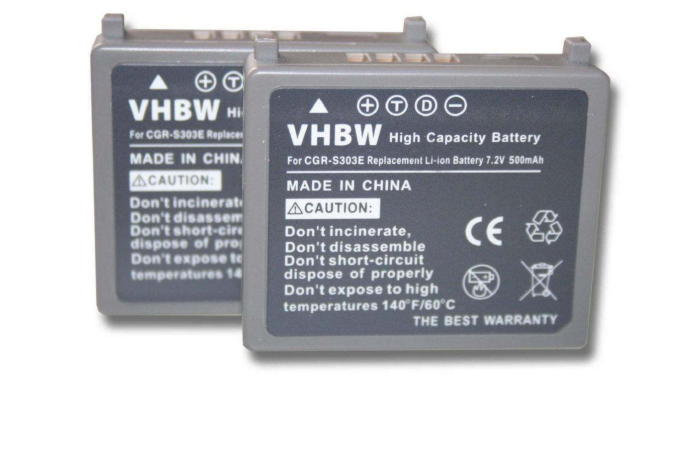 vhbw Kamera-Akku Ersatz für Panasonic CGA-S303, CGA-S303E für Kamera / Camcorder Digital (850mAh, 7,2V, Li-Ion) 850 mAh von vhbw